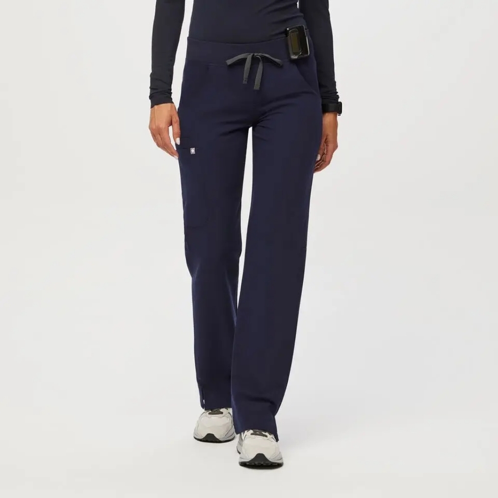 Figs Women's Kade Cargo Small Tall Navy Pants